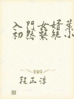 入门女婿叶辰萧初然系统小说