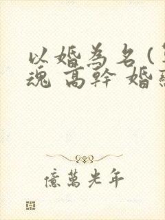 以婚为名 (军魂 高干 婚恋)封面