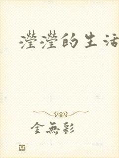 滢滢的生活日记封面