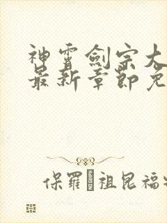 神霄剑宗大师兄最新章节免费阅读