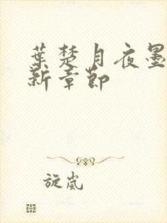 叶楚月夜墨寒最新章节