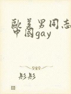 欧美男同志亚洲中国gay