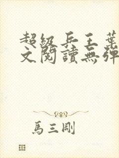 超级兵王叶谦全文阅读无弹窗