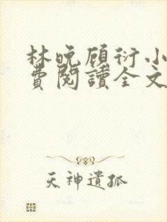 林晚顾衍小说免费阅读全文最新章节