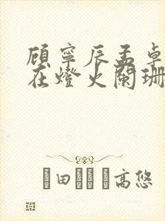 顾宁辰孟卓钰不在灯火阑珊处的小说