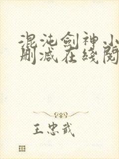 混沌剑神小说无删减在线阅读