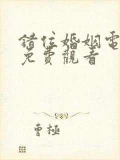 错位婚姻电视剧免费观看封面