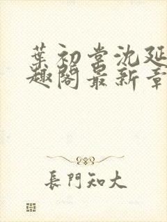 叶初棠沈延川笔趣阁最新章节更新