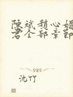 陈斌赵心媚高婉君全部章节