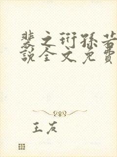 裴之珩孙若微小说全文免费阅读笔趣