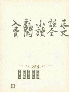 入戏小说正版免费阅读全文无弹窗
