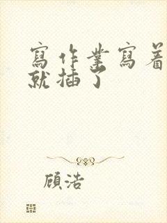 写作业写着写着就插了