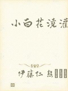 小白花浇灌日常