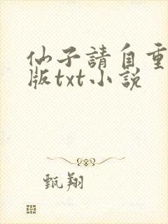 仙子请自重精校版txt小说
