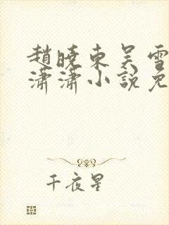 赵晓东吴雪晴王潇潇小说免费阅读