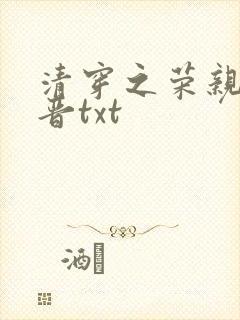 清穿之荣亲王福晋txt