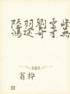 陆羽刘云峰小说鸿途奇才无弹窗39封面