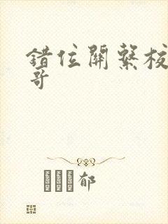 错位关系校园东哥