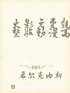 火影免费观看完整版动漫高清封面