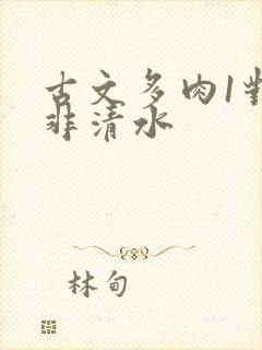 古文多肉1对n非清水封面