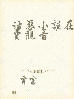 活恶小说在线免费观看封面