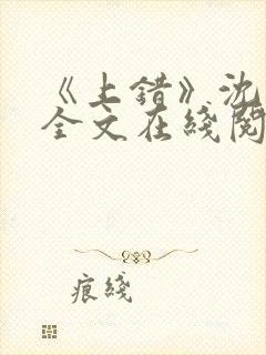 《上错》沈南初全文在线阅读笔趣阁