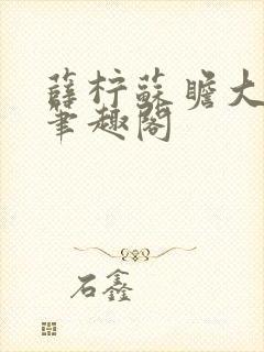 薛柠苏瞻大结局笔趣阁封面