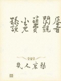 孙小萌闫辰的小说免费观看