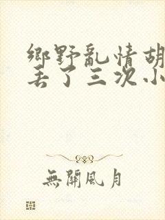 乡野乱情胡秀英丢了三次小说