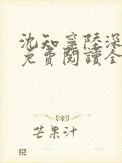 沈知宁陆深小说免费阅读全文无弹窗