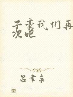 子豪我们再做一次吧封面