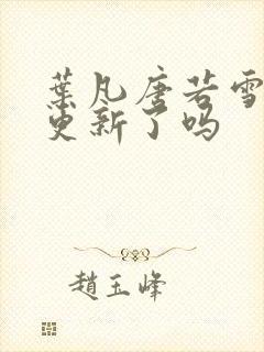 叶凡唐若雪今天更新了吗