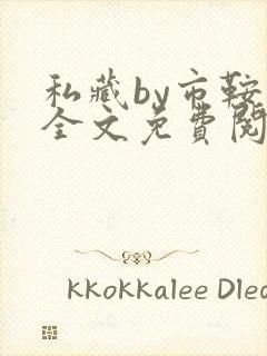 私藏by市鞍马全文免费阅读笔趣阁封面