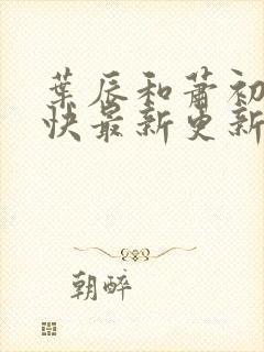 叶辰和萧初然最快最新更新