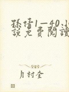 孙倩1—40小说免费阅读