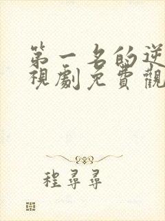 第一名的逆袭电视剧免费观看全集