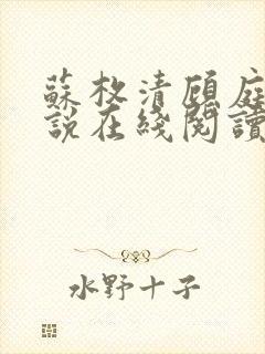 苏枚清顾庭声小说在线阅读