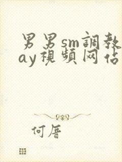 男男sm调教gay视频网站