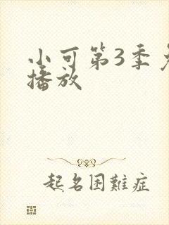 小可第3季免费播放