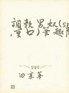 调教男奴(sm,重口)笔趣阁