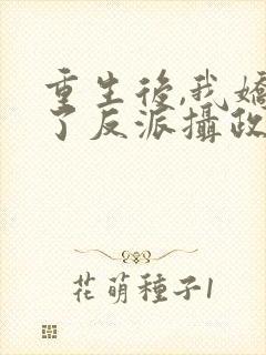 重生后,我娇养了反派摄政王小说免费阅读