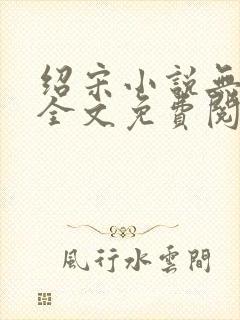 绍宋小说无弹窗全文免费阅读