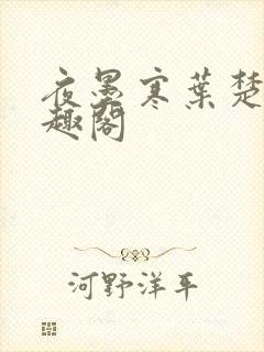 夜墨寒叶楚月笔趣阁