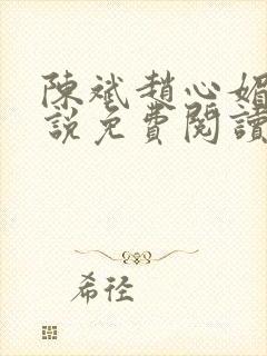 陈斌赵心媚的小说免费阅读全文最新