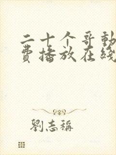 二十个哥动漫免费播放在线观看