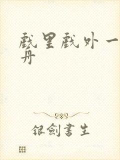 戏里戏外一叶孤舟封面