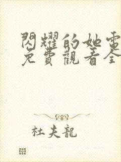 闪耀的她电视剧免费观看全集高清封面