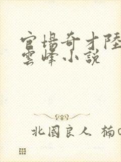 官场奇才陆羽刘云峰小说