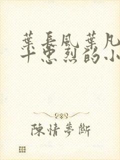 叶长风叶凡一门十忠烈的小说封面