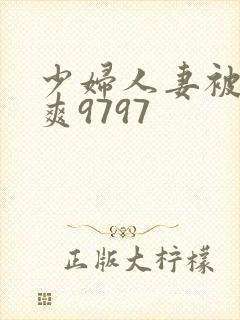 少妇人妻被粗大爽9797